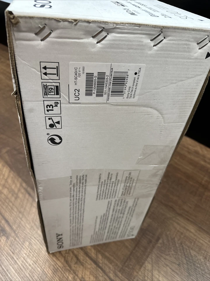 Barra de sonido Sony HT-SC40 2,1 canales con subwoofer inalámbrico - negra Foto 4 de 4