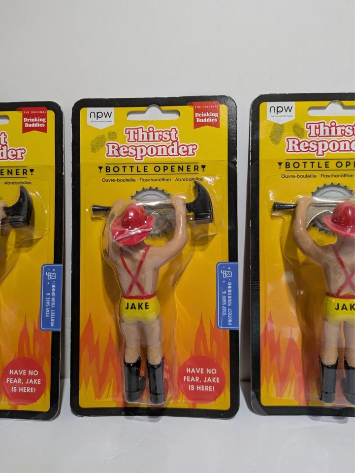 口渴响应者 4 开瓶器杰克消防员单身女郎派对礼物新奇 — 第 4/4 张图片