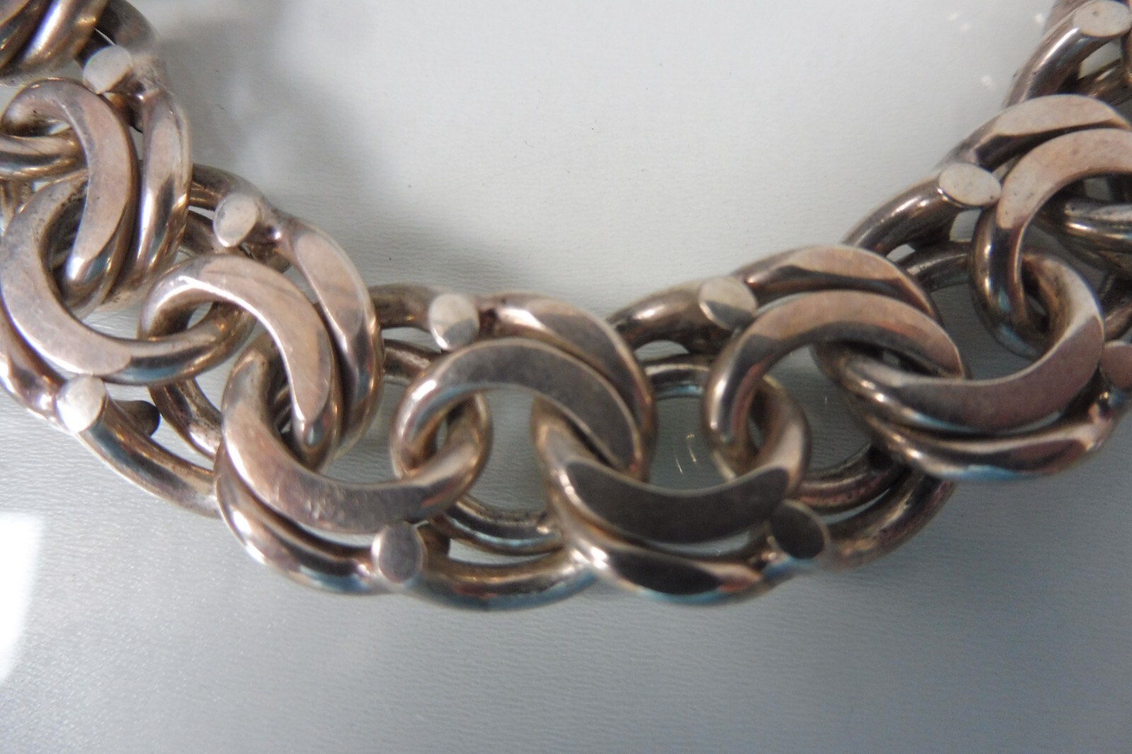 Solid, high quality bracelet, 830 silver, designe… - image 2