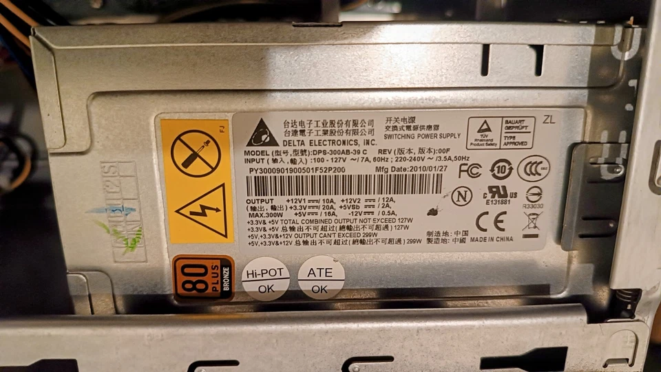 Acer Gateway DT10G - CPU E8400 Dual-Core, SSD 500GB , 8GB RAM Minitower - Immagine 3 di 4