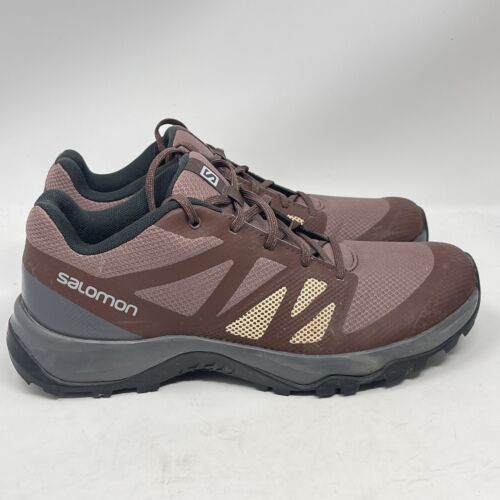 Salomon Kaneo Shoes Womens 9 Brown Hiking Trail Running Outdoors Sneakers - Picture 1 of 14