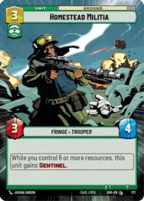x3 Homestead Militia - Hyperspace C Star Wars Spark of Rebellion M/NM