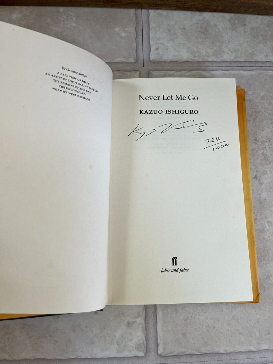 Never Let Me Go by Kazuo Ishiguro Signed and Numbered