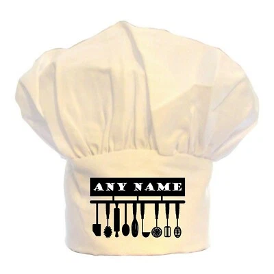 PRESENT2FUTURE PERSONALISIERTE KÜCHENUTENSILIEN DRUCK KOCHMÜTZE BBQ WEIHNACHTEN GEBURTSTAGSGESCHENK