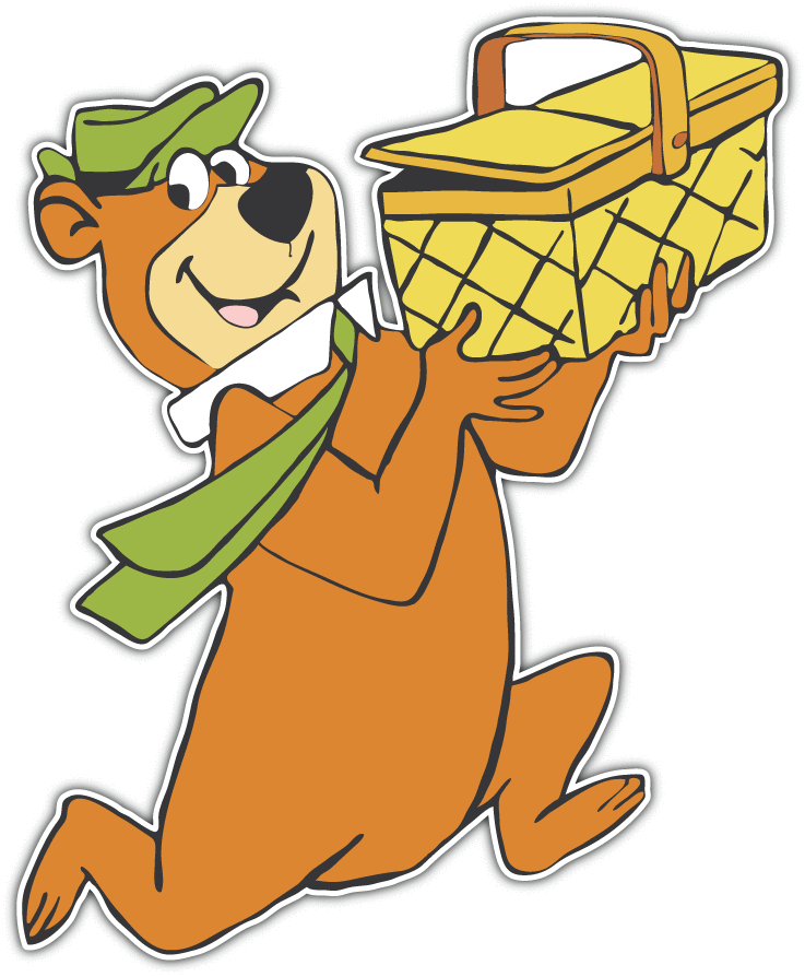 Yogi Bear Cartoon Car Bumper Window Vinyl Sticker Decal 4 Yogi Bear Cartoon Car Bumper Window Vinyl Sticker Decal 4