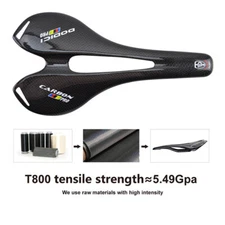 Ultralight Full Carbon Bicycle Saddles Oval Rail MTB Road Bike Seat Hollow 110g