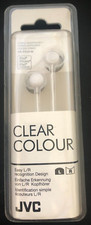JVC HA-FX23-W Clear Colour In Ear Headphones. White.