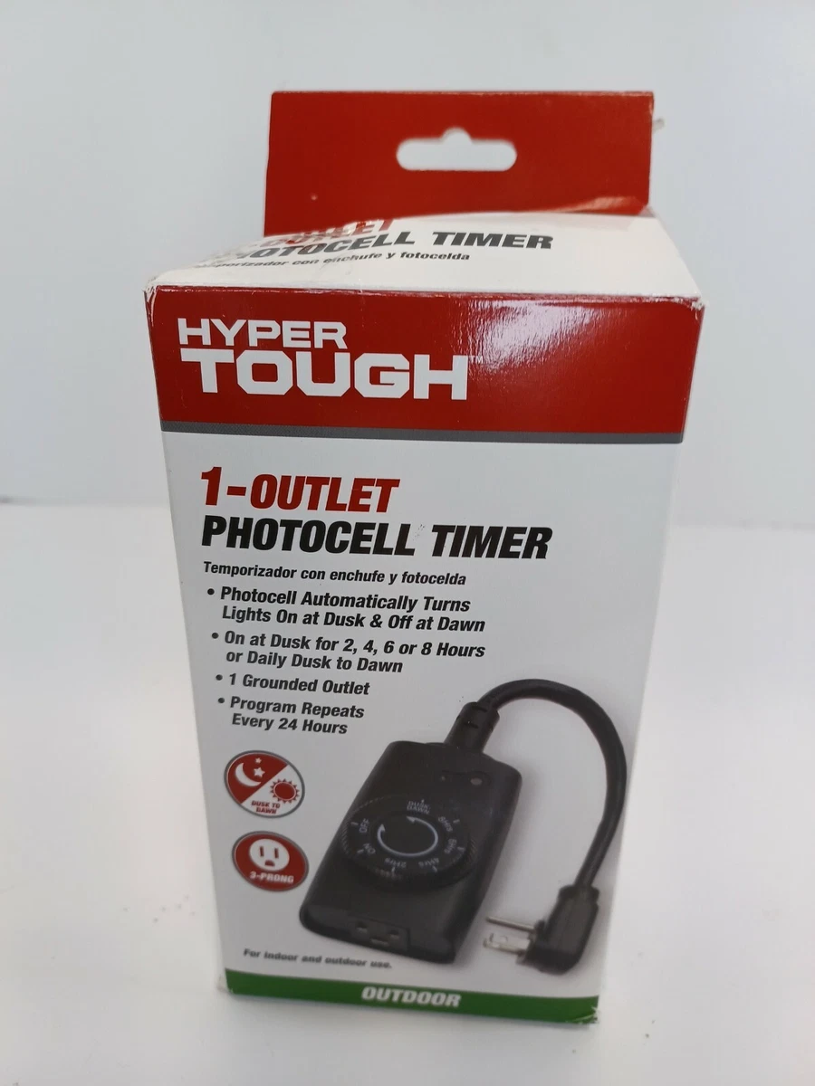 Outdoor grounded photocell timer deals