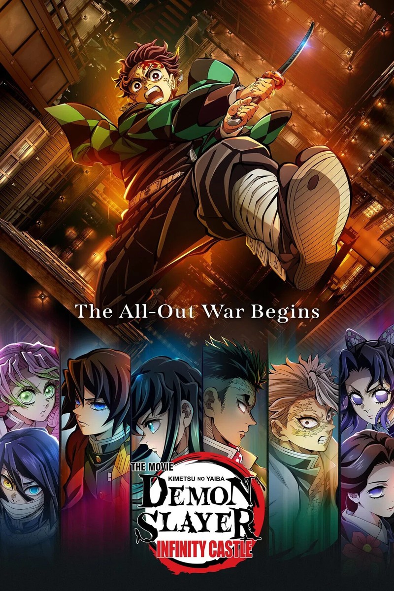 Demon Slayer Infinity Castle movie poster collection