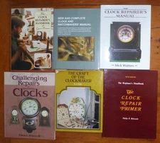 CLOCKMAKING CLOCK WATCH REPAIR MANUAL lot of 7 books
