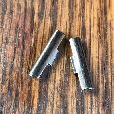 nsa Novavit 18mm smooth Vintage Watch Band End Link Pair of Ends