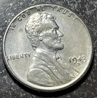 1943 S Mint Very Limited steel penny VF  WW2 ##6