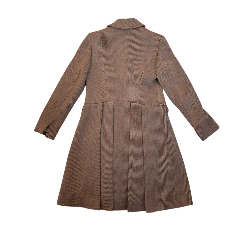 Peruvian Connection Alpaca & Wool Fit & Flare Coat In Brown Women’s Size US 10 - Image 2 of 4