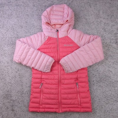 Columbia Jacket Girls Size Medium Omni Heat Quilted Puffer Hooded Insulated Coat