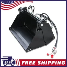 4-in-1 Multi-Purpose Bucket Attachment for Skid Steer Loaders Heavy Duty USA