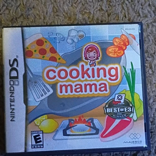 Cooking Mama Nintendo DS Game Majesco With Case Cartridge Manual NTSC-U/C 2006