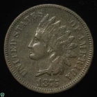 1875 Indian Head Small Cent - Fine Details: Dark