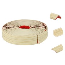 Wall Corner Protector, 0.8 in x 10 ft Peel and Stick Molding Trim, Maple Grain