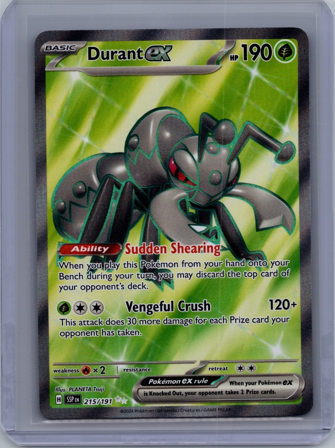 Durant ex - Ultra Rare SV08: Surging Sparks 215/191 NM
