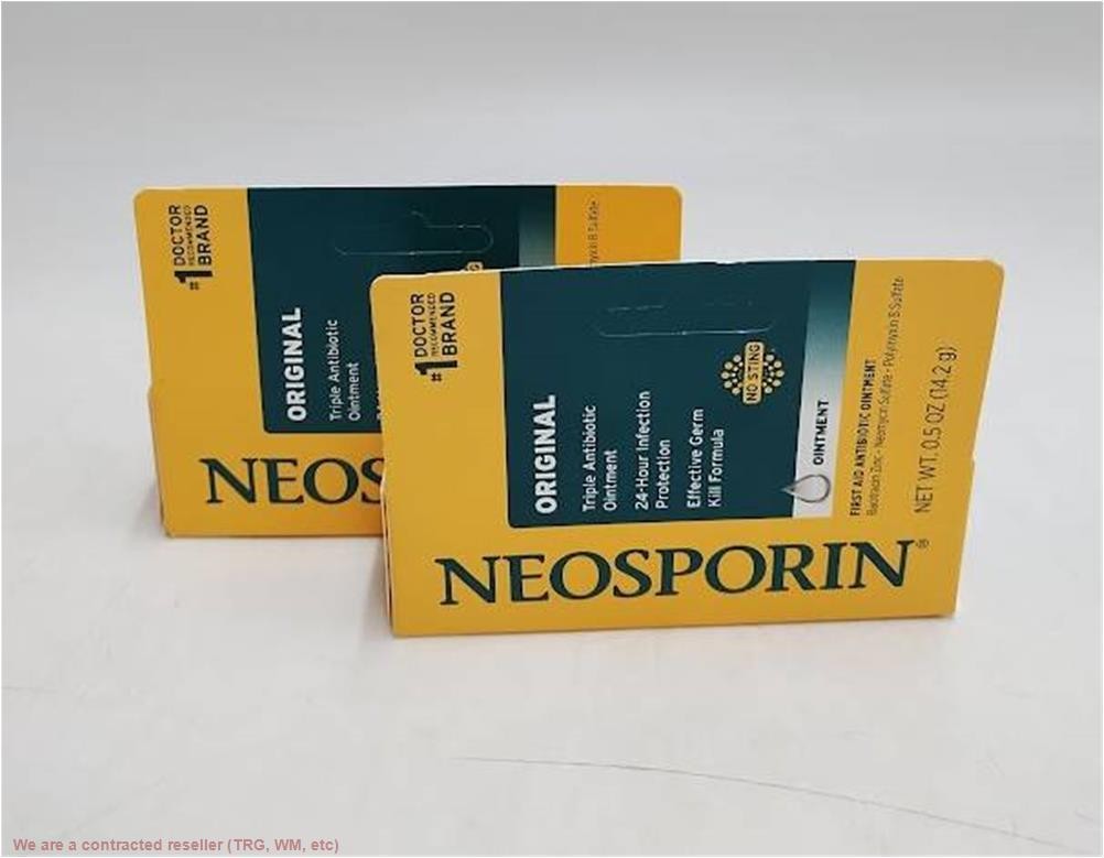 2 УПАКОВКИ!! Неоспори 24-часовая антибактериальная мазь от инфекций, 12/2027