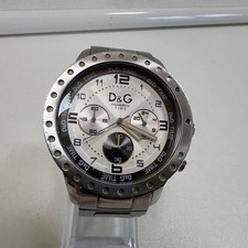 D&G Dolce & Gabbana NAVAJO DW0191 Quartz Men's Watch Silver 41mm Working