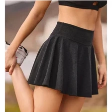 Beyond Yoga Spacedye Hot Shot Circle Skirt 1X Black Skort Athleisure Tennisprep