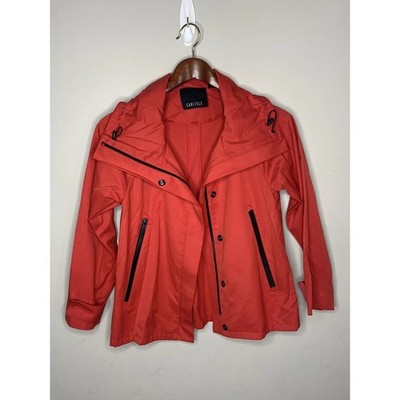 Carlisle Jacket Womens Size 0 Red Funnel Neck Utility Windbreaker Gorpcore Layer