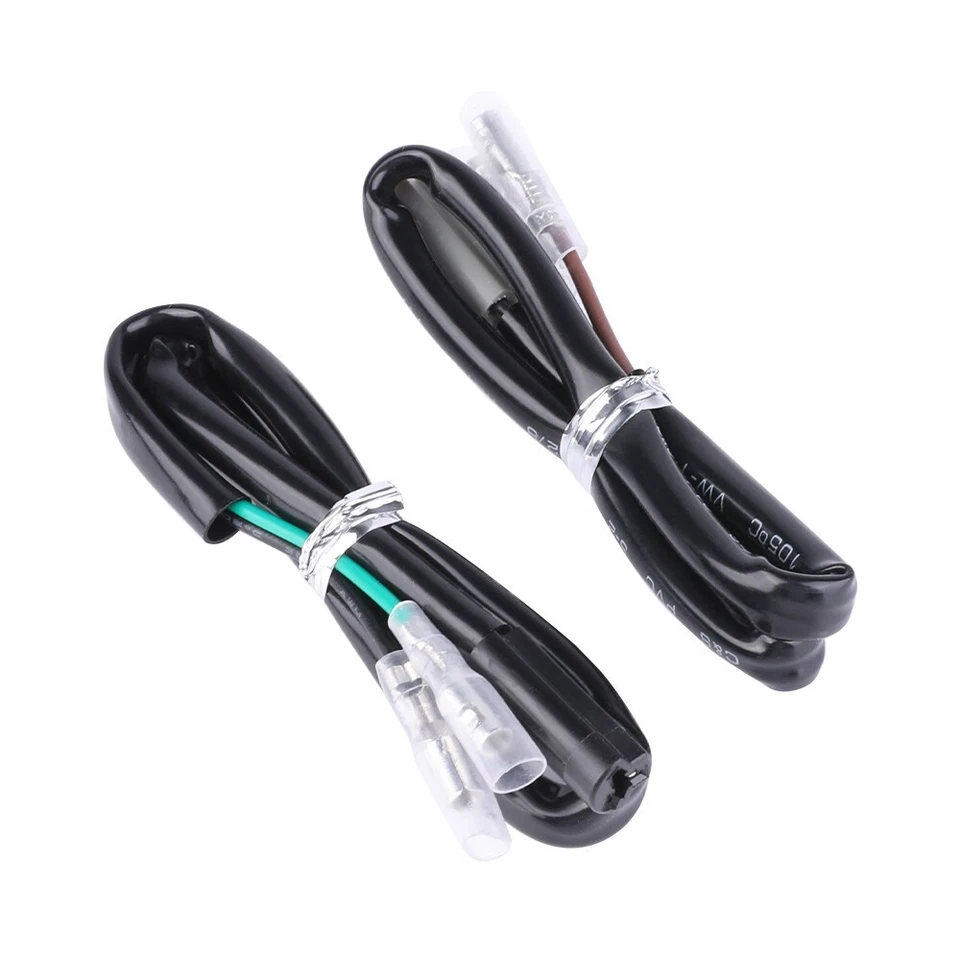 Para Yamaha YZF R3 R6S 2 cables indicador señal de giro adaptadores de luz conector de enchufe Foto 2 de 4