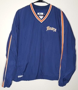 Chicago-Bears-Windbreaker-Jacket-Retro-NFL-Pullover-Mens-Large