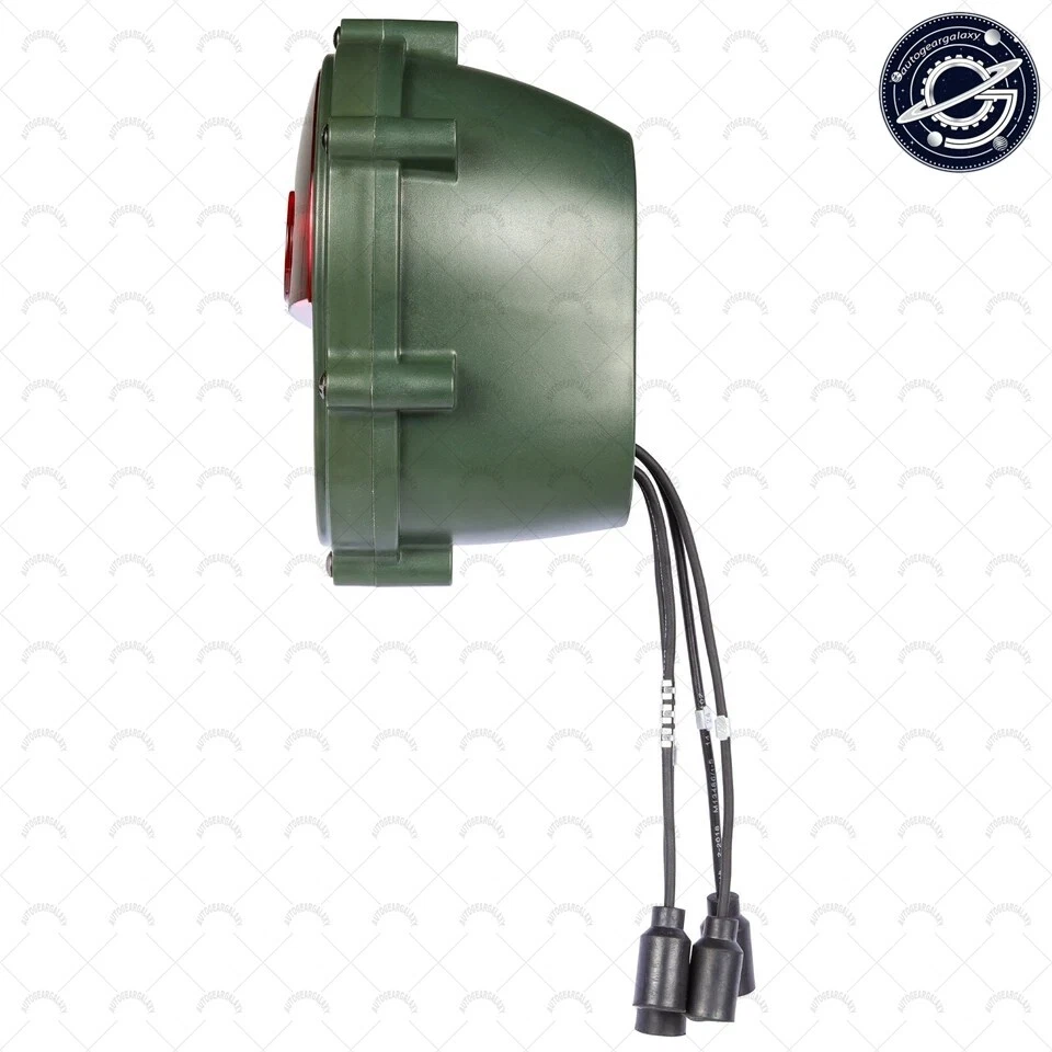 Luz trasera Humvee - Carcasa de plástico verde 24v con lente roja; 11614157 MS52125-2 Foto 4 de 4