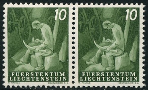 Liechtenstein FL 1951 - Mi 290 ** / MNH / Pfr. Paar Lot (1) LÄNDLICHE MOTIVE