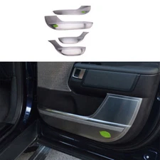 Anti-Kick Panel Steel Cover For Land Rover Discovery 2017-2023 Inner Door Silver