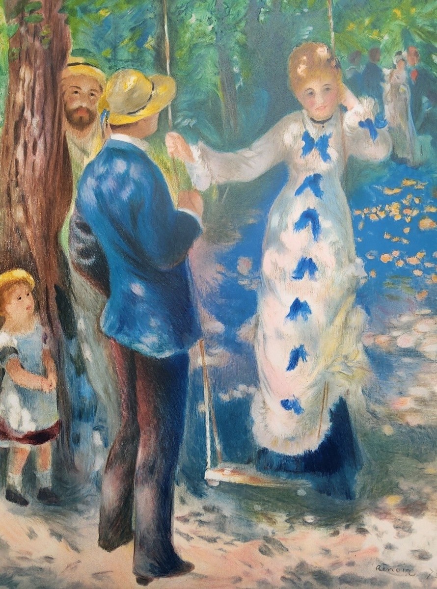 Pierre-Auguste Renoir【母と子】　保証書 Pierre August Renoir Lithograph Signed by Paul Renoir 