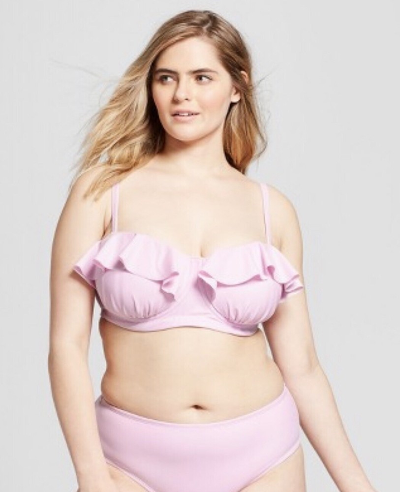 Xhilaration Plus Lavender/Pink  Underwire Bikini Sz 22W Top & Sz 20/22W Bottoms