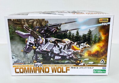 Tomy Zoids Kotobukiya Command Wolf RHI-3 HMM 002 Model Kit Unbuilt