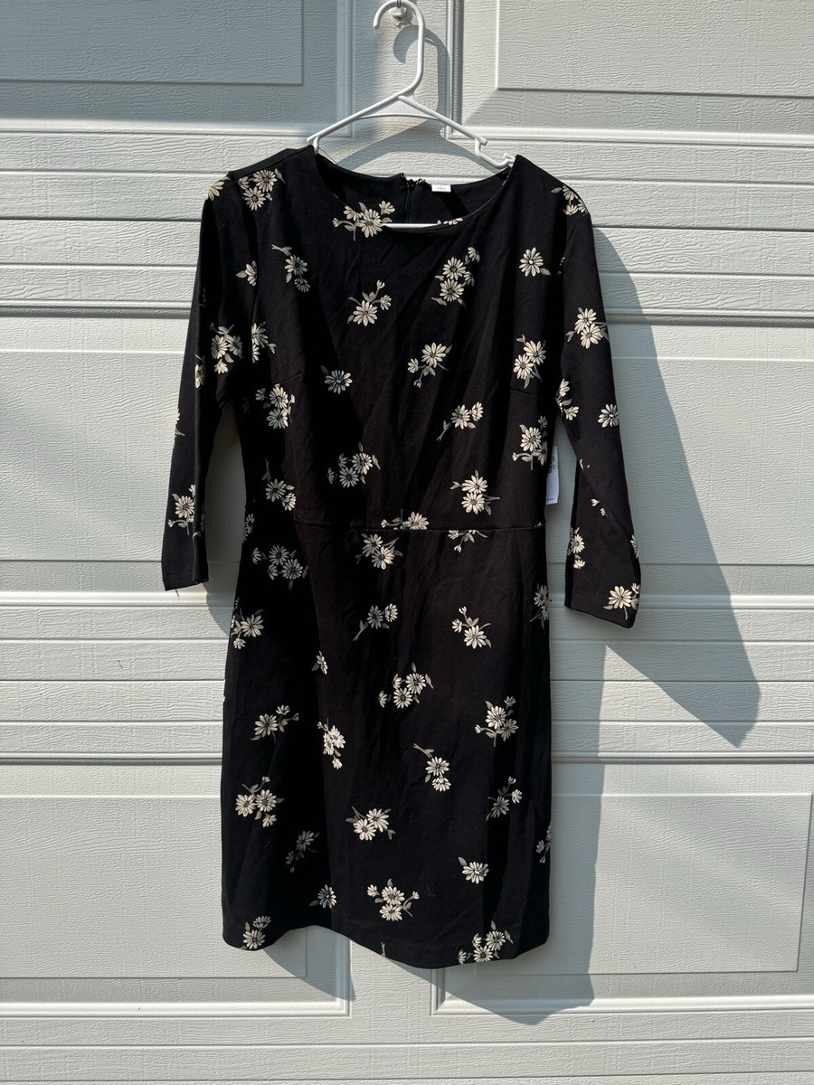 old navy black and white floral dress with pattern women’s size medium NWT neck spaghetti straps asymmetrical navy blue ball gowns Plus Size Formal Cape Colour:burgundy