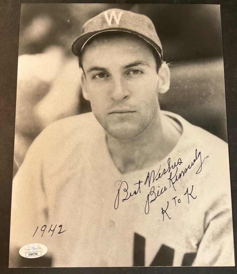 Bill Kennedy Signed B&W Photo JSA CERT Pitcher MLB Washington Senators (d.1995)! - Image 2 of 4