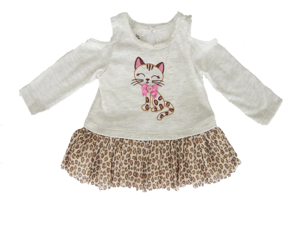 女宝宝 3-6 个月 2 件套小猫蝴蝶结全新带标签 — 第 2/3 张图片