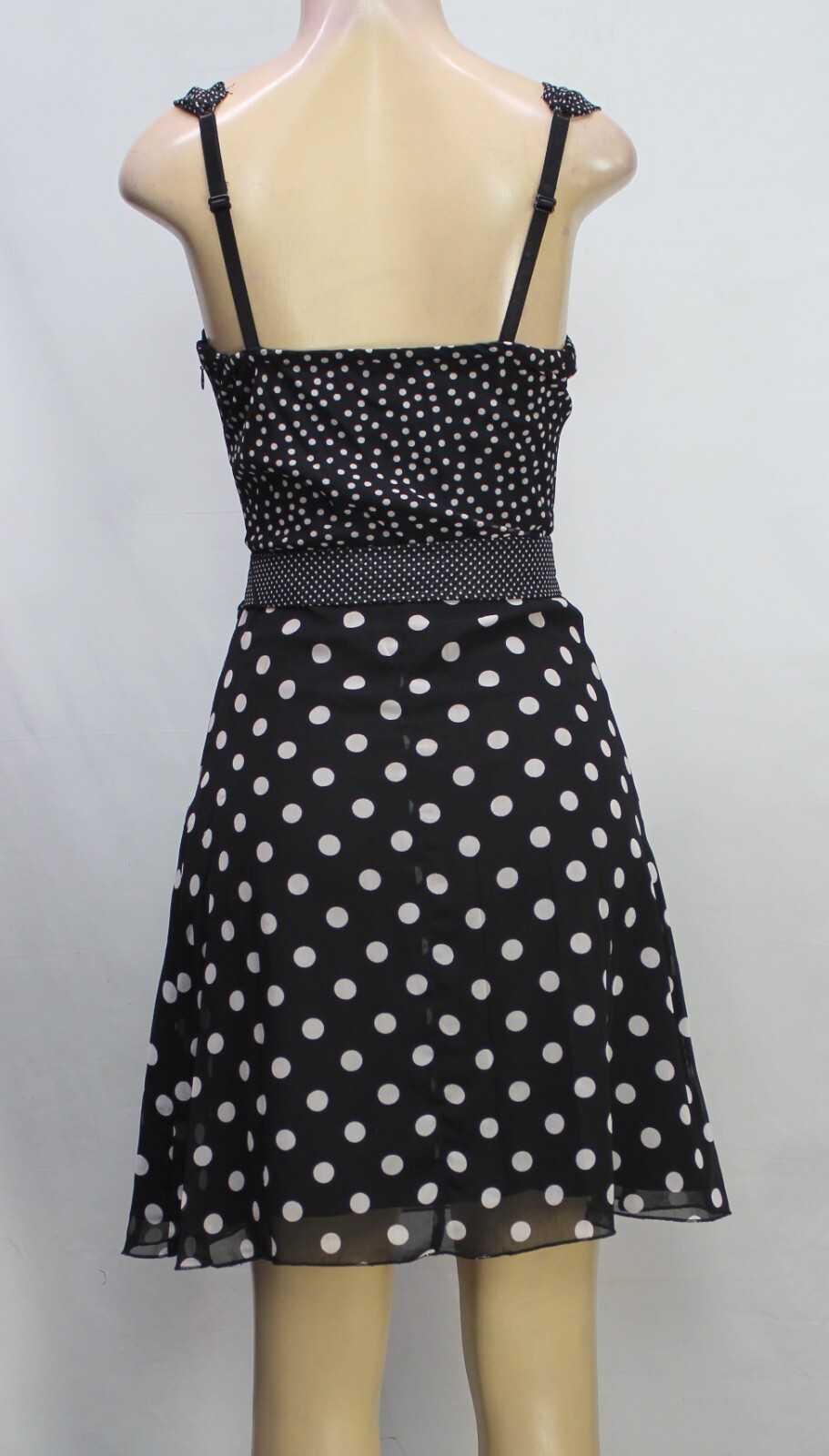 Guess Women's Dress Sleeveless Polka Dot Black/Wh… - image 7