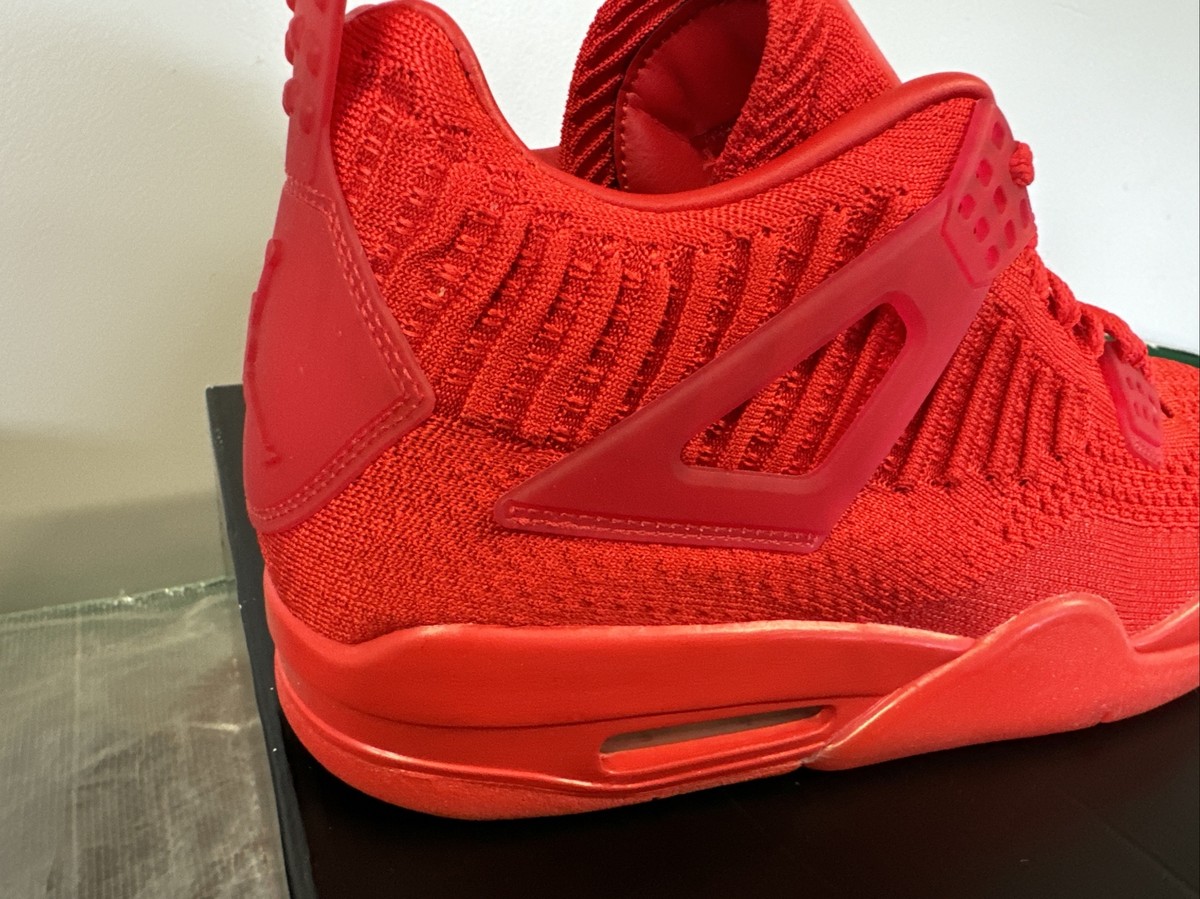 Size 12 - Air Jordan 4 Retro Flyknit University Red for sale