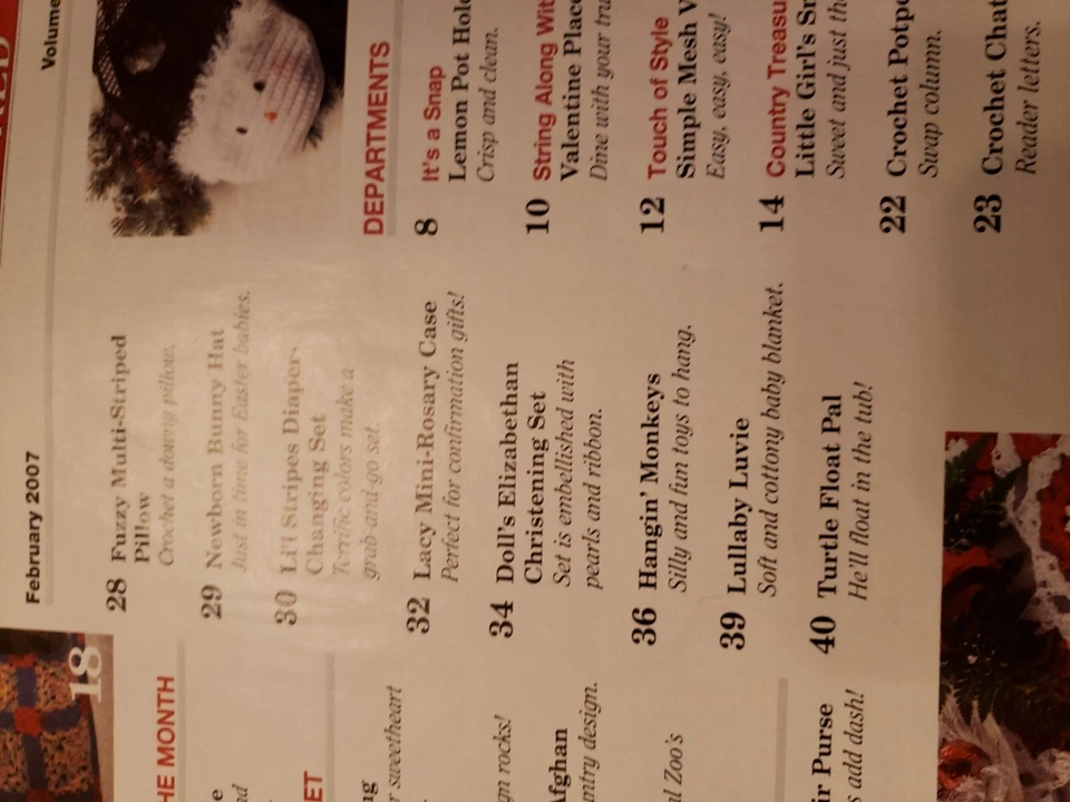 Crochet World Magazine February 2007 — 第 4/4 张图片