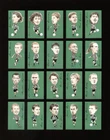 NEWCASTLE UNITED FAMOUS FOOTBALLERS 20 Card Set  Waddle Keegan Gascoigne Shearer