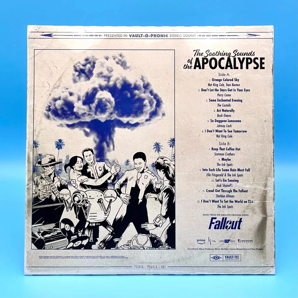 Fallout: The Soothing Sounds Of The Apocalypse Vinyl Soundtrack LP Blue Smoke - Image 2 of 4