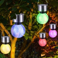 HäNgelampe AußEnleuchte Solarlampe Led Rgb Farbwechsel Gartendeko Kugel 5Er Set
