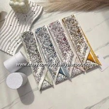 Sallys Boutique 18 Momme Twill Silk Scarf Ribbon Necktie Bag Headband 100*6cm