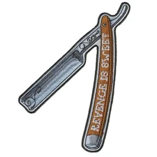 STRAIGHT RAZOR REVENGE SWEET IRON ON MC OUTLAW BIKER PATCH 