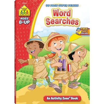 School Zone Word Searches 96-Page Work..., Zone, School