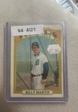 1972 Topps - Billy Martin #33