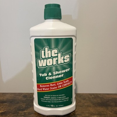 The Works Tub & Shower Cleaner 16oz Soap Scum Rust Hard Water 60-70% Full - Read