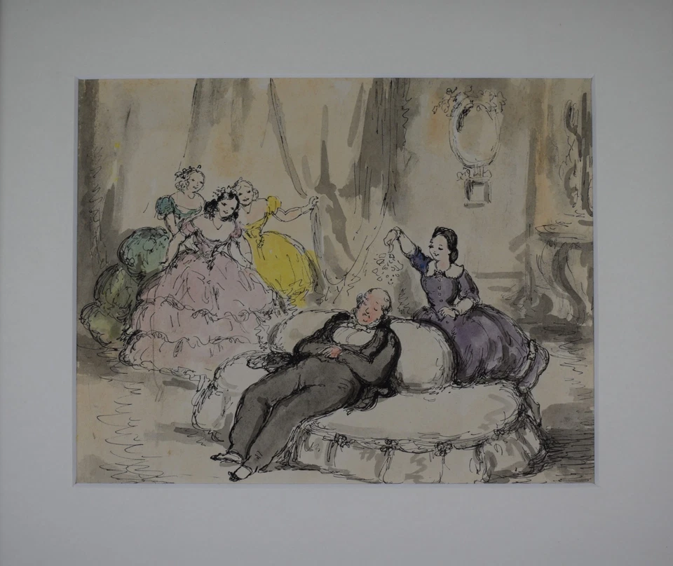 The Mischievous Party. Original illustration by listed artist Harold Hope Read - image 2 of 4